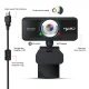 HXSJ S90 HD Webcam 720P Laptop PC Camera with Microphone, Black | Portatīvā Datora Laptopa Web Kamera Full HD ar...