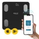 4Fizjo LITE analītiskie ķermeņa svari ar Bluetooth un lietotni, melni