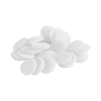Kokvilnas filtri mikrodermabrāzijai, mazi, 10 mm, 40 gab.