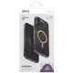 Uniq Iridescia Magclick Charging vāciņš iPhone 16 Pro Melns
