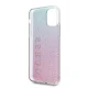 Guess iPhone 11 Pro vāciņš Glitter Gradient, rozā/zils
