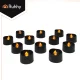 LED tējas sveces Ruhhy, 12 gab., 3.6 cm, melnas