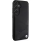 BMW Samsung Galaxy S24 vāciņš Signature Leather Crossing Lines, melns