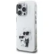Karl Lagerfeld IML Aquarelle Karl & Choupette & Logo vāciņš iPhone 16 Pro Max, balts