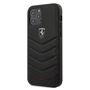 Ferrari Fehquhcp12mbk iPhone 12/12 Pro 6.1" Black/black Hardcase Off Track Quilted