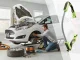 LED darbnīcas lampa ar magnētu un akumulatoru, 125–182 cm, motora pārsegam