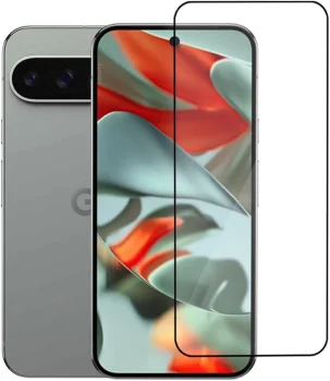 5D Aizsargstikls Google Pixel 9 Pro XL, Melns Pilna Pārklājuma (Tempered Glass)