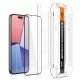 Apple iPhone 15 6.1\'\' Spigen \"EZ FIT\" Tempered Glass Screen Protector, Black | Telefona Ekrāna Aizsargstikls ar...