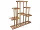 Koka puķu podu plaukts, statīvs, augu stends, 5 līmeņu | Wooden Flower Shelf Stand