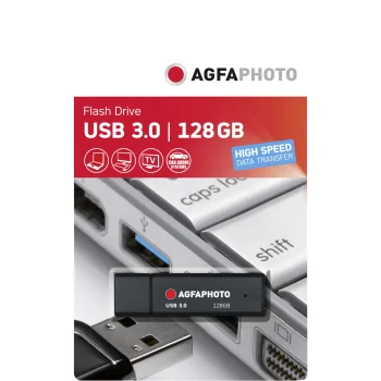 USB zibatmiņa AgfaPhoto 128 GB USB 3.0, melna