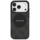Guess 4G Circle Classic Logo MagSafe vāciņš iPhone 17 Pro, melns