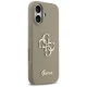 Guess Silicone Big 4G Script vāciņš iPhone 17, brūns
