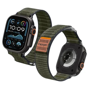 Pulksteņa siksniņa Spigen WBF0 priekš Apple Watch 44 / 45 / 46 / 49 mm, zaļa