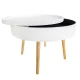 Modernhome apaļš kafijas galdiņš ar nodalījumu 60 cm