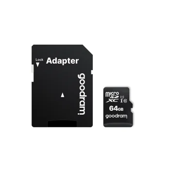 Atmiņas karte Goodram 64 GB microSDXC Class 10 UHS-I 30 / 15 MB/s ar adapteri