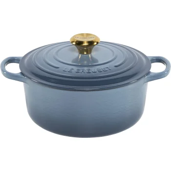Le Creuset Signature apaļš čuguna katls 24 cm 4,2 l, Chambray Blue