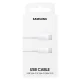 Samsung USB-C uz USB-C 5A kabelis 1m, balts