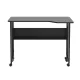 Maclean MC-126 L/B saliekams L-veida galds, 100x73cm, melns