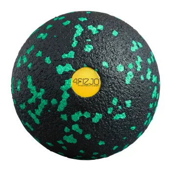 4FIZJO Masāžas Kustību Bumba Pēctraumu Terapijai, Muskuļu Relaksācijai, Rehabilitācijai - 8cm, Melns/Zaļš |...