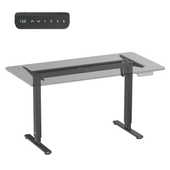Ergo Office ER-400 Elektriski Regulējams Galda Rāmis, Melns