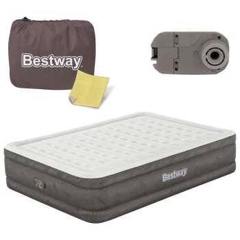 Piepūšamais matracis Bestway 69050 203x152x46 cm ar iebūvētu sūkni