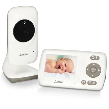 Videorācija Alecto DVM71 ar 2.4" krāsu ekrānu un kameru, balta