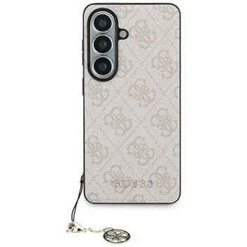 Guess 4G Classic Logo Charm MagSafe vāciņš Samsung Galaxy S26, rozā