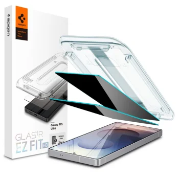 Spigen Glas.TR Ez Fit Privacy aizsargstikls Samsung Galaxy S25 Ultra (2 gab.)