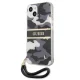 Guess Camo Strap Collection vāciņš iPhone 13 mini, melns