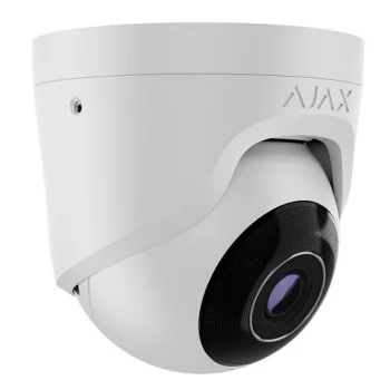 Ajax TurretCam 8MP 2.8mm IP drošības kamera, balta