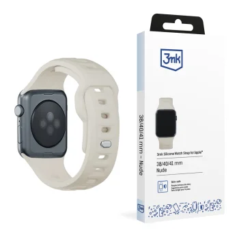 3mk silikona siksniņa Apple Watch 38/40/41 mm, balta