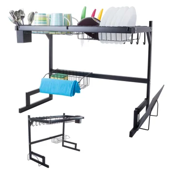 Trauku žāvētājs virs izlietnes Loft, melns