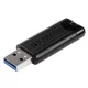 USB zibatmiņa Verbatim Store \'n\' Go PinStripe 64 GB USB 3.0 (49318), melna