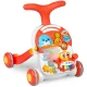 Ricokids RK-810 bērnu stumjams rotaļu galds un aktivitāšu centrs, balts/sarkans