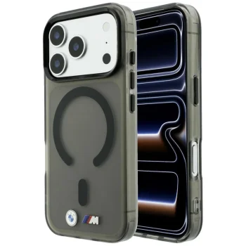 BMW M IML Frosted Metal Logo & Trims MagSafe vāciņš priekš iPhone 18 Pro Max / 17 Pro Max, melns