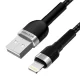 Wozinsky WNBAL1 USB-A uz Lightning kabelis 2.4A 1m, melns