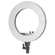 Activeshop 18\" 48W LED gredzenveida lampa ar statīvu, melna