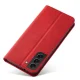 Atverams vāciņš Magnet Fancy Case priekš Samsung Galaxy S23+ ar statīvu un maku, sarkans