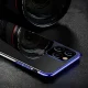 Vāciņš Samsung Galaxy A13 5G Clear Color 0.3mm ar metālisku rāmi, sarkans