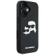 Karl Lagerfeld 3D Rubber Double Heads vāciņš Apple iPhone 16, Melns