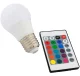 LED Spuldze RGB+W ar Tālvadības Pulti, E27, 9W