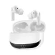 BWOO BW40 bezvadu austiņas Bluetooth TWS ANC ar LED displeju, baltas
