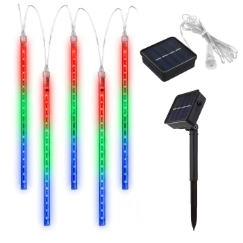 Maclean MCE412 Saules bateriju LED virtene, 2.4m, 144 LED, RGB