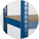 Humberg 4845 metāla noliktavas plaukts 180x90x30 cm, zils
