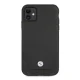 BMW Perforate ādas vāciņš iPhone 11 / XR modelim Melns