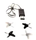 JJRC H36 Mini RC drons ar 6 asu žiroskopu un LED, melns