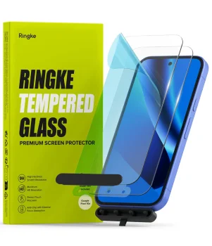 Google Pixel 10a Ringke Tempered Glass Screen Protector 2 pcs. | Telefona Ekrāna Aizsargstikls ar Papildus Rāmi 2 gab.