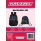 Kruzzel 24532 Skolas mugursoma ar apavu maisiņu, 22L, Gamer, melna