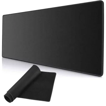 Spēļu peles un tastatūras paliktnis XL 80x30 cm, melns