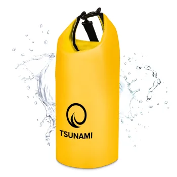 Ūdensnecaurlaidīga soma TSUNAMI Dry Bag 30 l, dzeltena